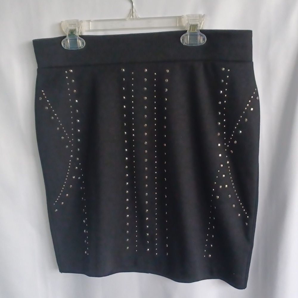 Rock & Republic Mini Skirt Studded Black Party Cocktail Clubbing Size 4
